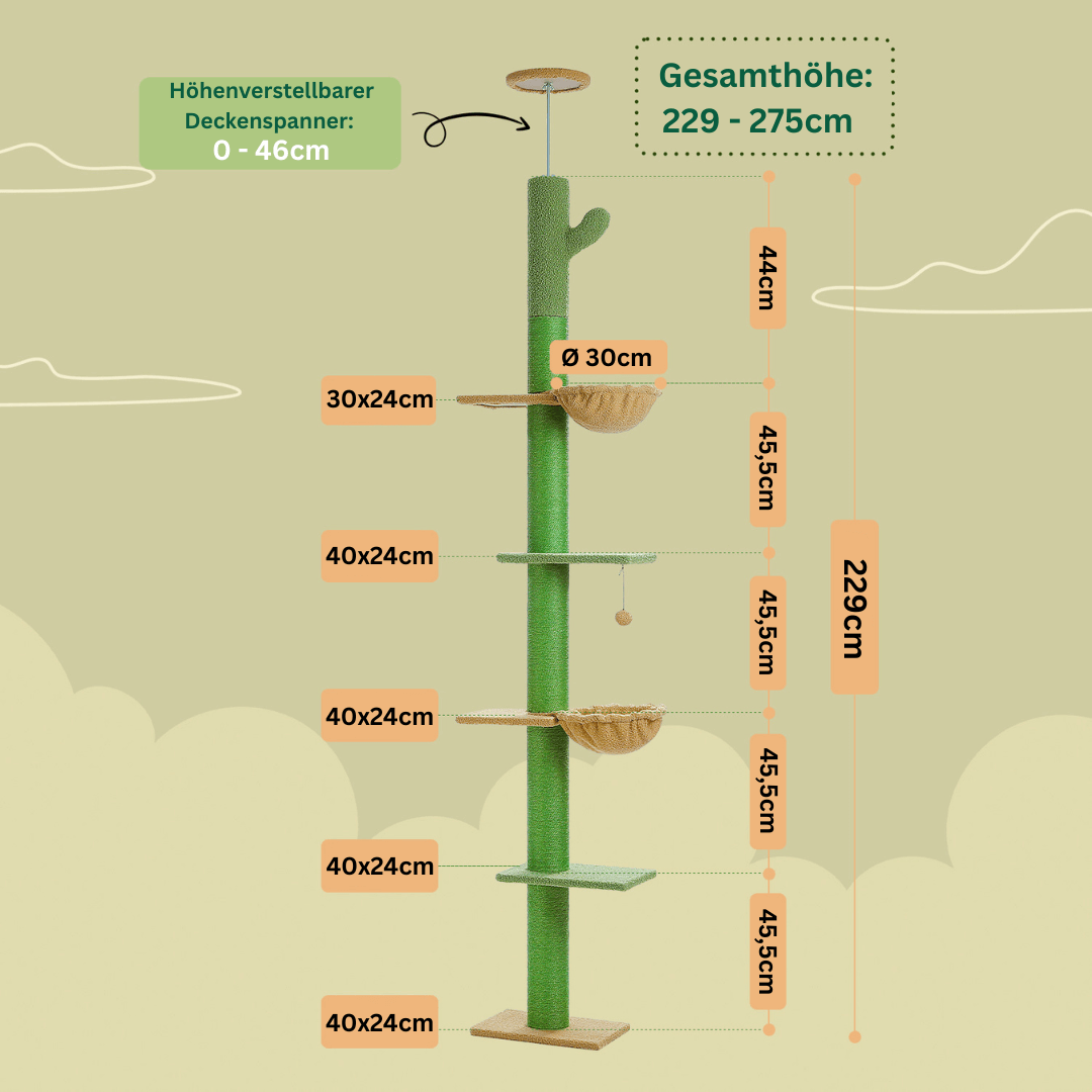 KratzKaktus Kletterpfahl 3.0